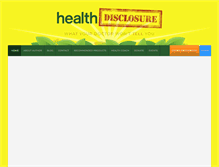 Tablet Screenshot of healthdisclosure.com